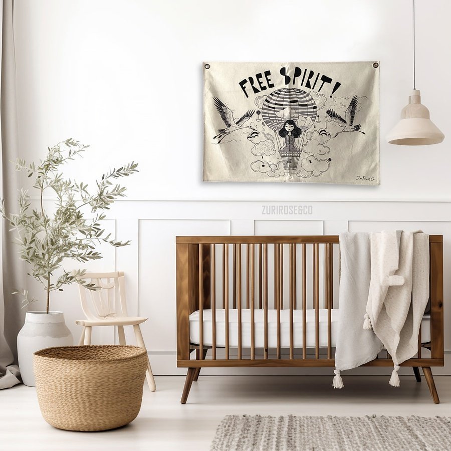 kids canvas nursery banner