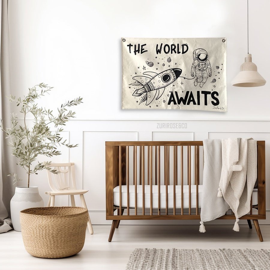 kids canvas nursery banner