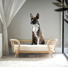 Load image into Gallery viewer, XL Handmade Rattan Dog Bed - ZuriRose &amp; Co LLC