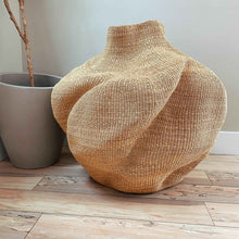 Load image into Gallery viewer, Bolga Wave Floor Basket 01