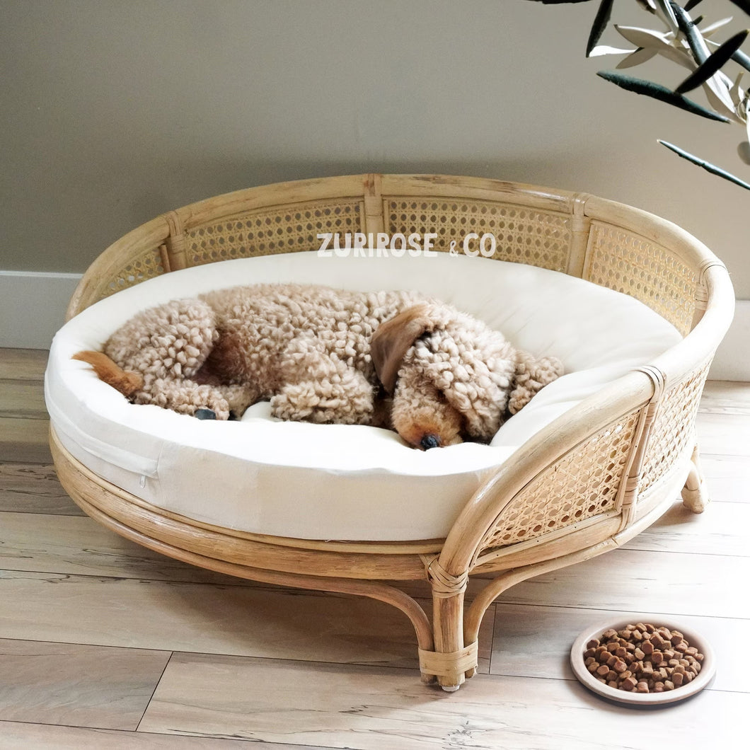 rattan dog bed basket and rattan furniture
