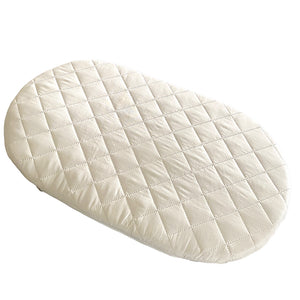 Natural Changing Basket (Black Handles)