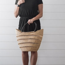 Load image into Gallery viewer, straw beach bag