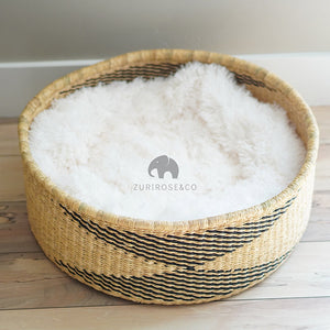 woven cat basket bed