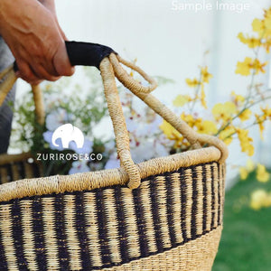 wicker basket and beach basket