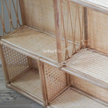 Load image into Gallery viewer, XL Kids Rattan Doll House | Kids Play House | Rattan Furniture | Wooden Doll House | Rattan Doll Bed | Boho Dollhouse | Wabi Sabi Furniture