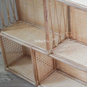 XL Kids Rattan Doll House | Kids Play House | Rattan Furniture | Wooden Doll House | Rattan Doll Bed | Boho Dollhouse | Wabi Sabi Furniture