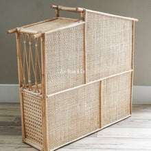 Load image into Gallery viewer, XL Kids Rattan Doll House | Kids Play House | Rattan Furniture | Wooden Doll House | Rattan Doll Bed | Boho Dollhouse | Wabi Sabi Furniture