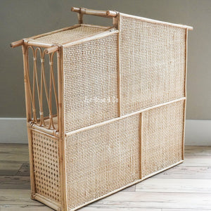 XL Kids Rattan Doll House | Kids Play House | Rattan Furniture | Wooden Doll House | Rattan Doll Bed | Boho Dollhouse | Wabi Sabi Furniture