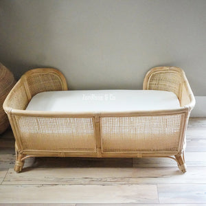 XL Handmade Rattan Dog Bed | Rattan Pet Bed | Dog Basket Bed | Wicker Dog Bed Basket | Woven Dog Bed Basket | Natural Pet Bed | Pet Basket