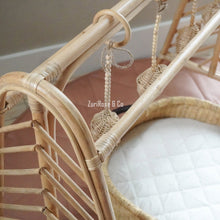 Load image into Gallery viewer, Handmade Rattan Play Gym | Baby Play Mobile | Rattan Montessori Play Gym | Boho Play Gym | Eco Baby | Baby Hanging Toys | Natural Play Gym