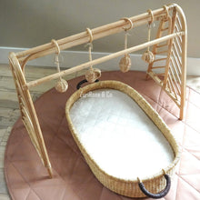 Load image into Gallery viewer, Handmade Rattan Play Gym | Baby Play Mobile | Rattan Montessori Play Gym | Boho Play Gym | Eco Baby | Baby Hanging Toys | Natural Play Gym