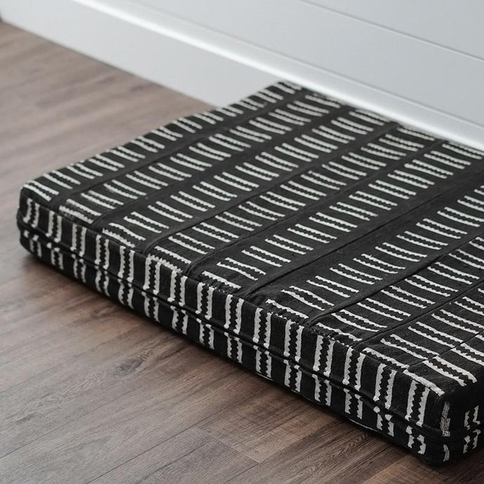 MudCloth Dog Bed - XL African MudCloth Dog Bed