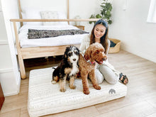 Load image into Gallery viewer, MudCloth Dog Bed - XL African MudCloth Dog Bed