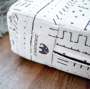 MudCloth Dog Bed - XXL African MudCloth Dog Bed