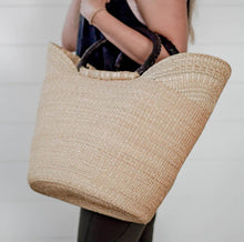 Load image into Gallery viewer, U Shopper Bag W/ Leather
