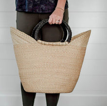 Load image into Gallery viewer, U Shopper Bag W/ Leather