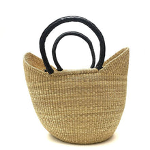 Load image into Gallery viewer, U Shopper Bag With Leather Handles