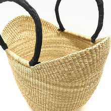 Load image into Gallery viewer, U Shopper Bag With Leather Handles