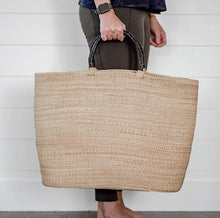 Load image into Gallery viewer, XL Tote Day Bag W/ Leather