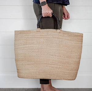 XL Tote Day Bag W/ Leather