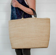 Load image into Gallery viewer, XL Tote Day Bag W/ Leather