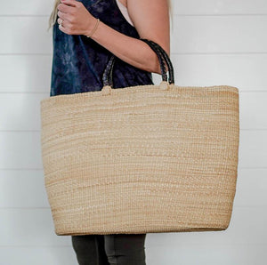 XL Tote Day Bag W/ Leather